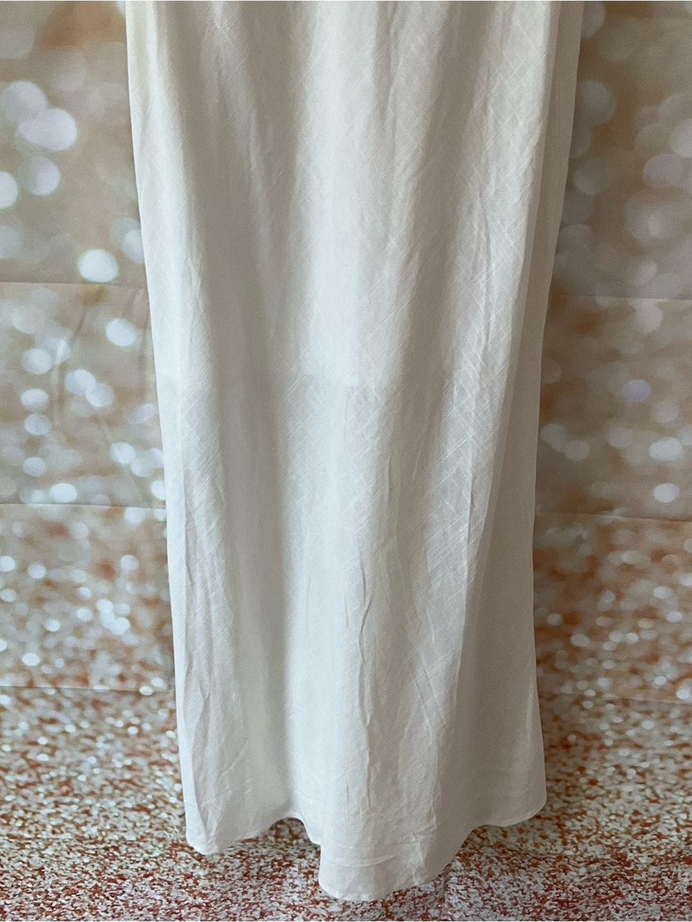 Hello Molly White and Black Linen Blend Dress - Picture 6 of 14